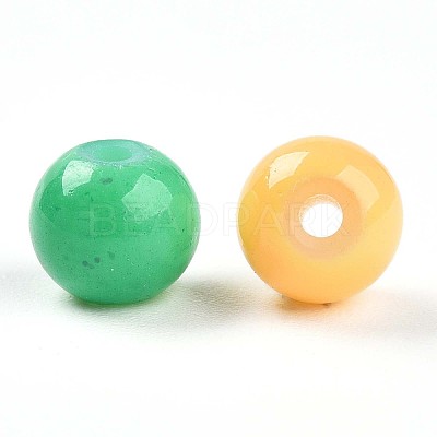 Baking Paint Glass Beads DGLA-Q020-6mm-M01-1