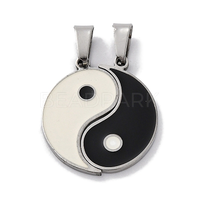 201 Stainless Steel Split Pendants STAS-Q342-17P-1