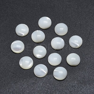 Shell Cabochons SSHEL-P015-61-8mm-1