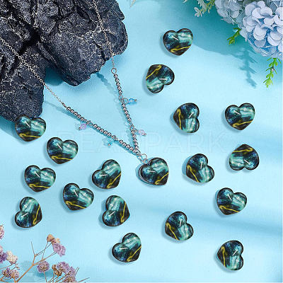 40Pcs Lampwork Cabochons LAMP-PH0001-43A-1