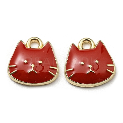Golden Plated Alloy Charms ENAM-L042-01G-06-1