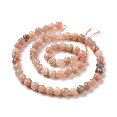 Round Natural Multi-Moonstone Beads Strands X1-G-I176-09-6mm-1