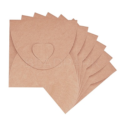 Vintage Square Heart Buckle CD Envelopes DIY-WH0092-01-1