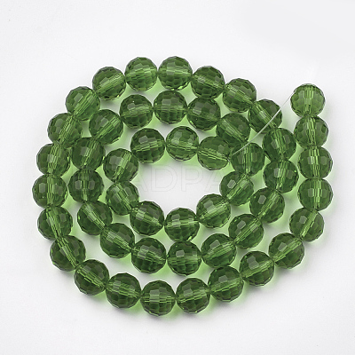 Transparent Glass Bead Strands X-GLAA-R095-12mm-14-1