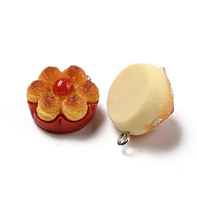 Imitation Food Opaque Resin Pendants RESI-A031-01-1