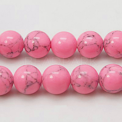 Synthetic Turquoise Beads Strands TURQ-H038-4mm-XXS08-1