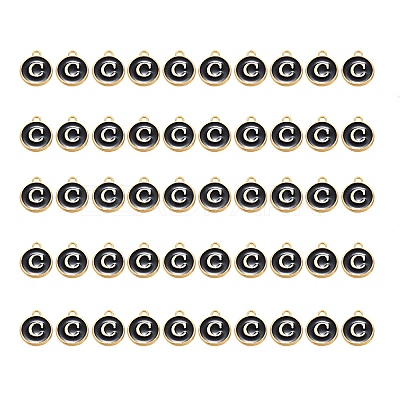 Golden Plated Alloy Charms ENAM-SZ0001-25B-C-1