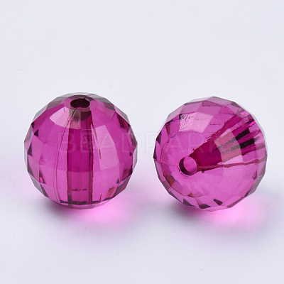 Transparent Acrylic Beads X-TACR-Q254-8mm-V65-1