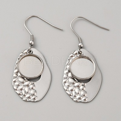 304 Stainless Steel Geometry Dangle Earring Settings FIND-WH0032-74P-03-1