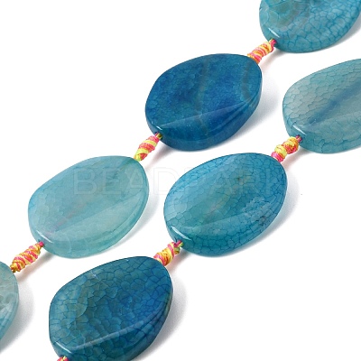 Natural Dragon Veins Agate Beads Strands G-P605-L02-09-1