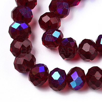 Electroplate Glass Beads Strands EGLA-A034-T3mm-L21-1