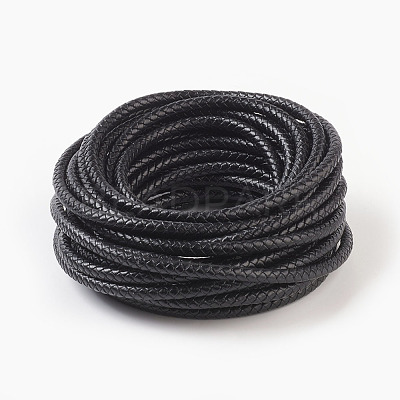 Braided Leather Cord with Core WL-F009-B02-6mm-1