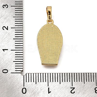 Brass Shell Pendants KK-D328-01G-E-1