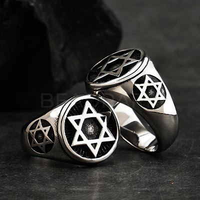 Brass Finger Rings for Men FS-WG3A8DB-01-1