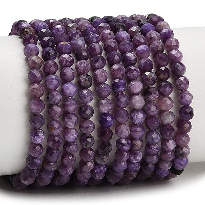 Natural Charoite Beads Strands GG-CBA77FB-B02-4mm-1