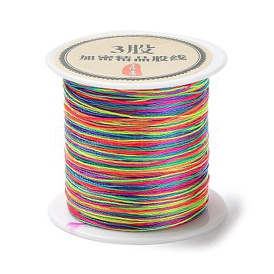 3-Ply Segment Dyed Round Nylon Beading Threads NWIR-Q001-01E-04-1