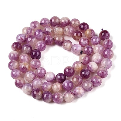 Dyed Natural White Jade Beads Strands G-T138-6mm-210-7-1