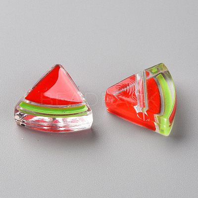 Transparent Enamel Acrylic Beads TACR-S155-001F-1