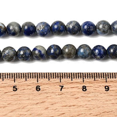 Natural Lapis Lazuli Beads Strands G-A163-07-6mm-1