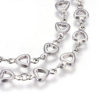 Non-Tarnish 3.28 Feet 304 Stainless Steel Link Chains X-STAS-P219-08-1