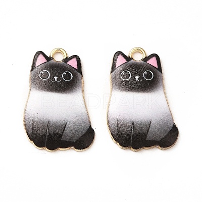 Alloy Enamel Pendants X-ENAM-M046-12G-B-1