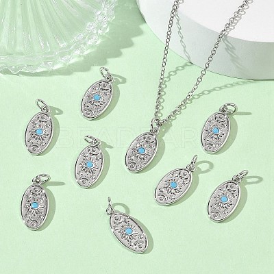 SHEGRACE Brass Micro Pave Cubic Zirconia Pendants XGRQ4G259-550P-1