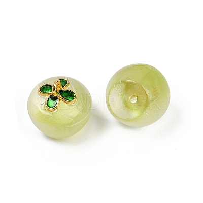Transparent Glass Apple Pendants X1-DGLA-E004-16B-1