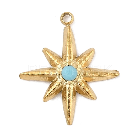 304 Stainless Steel Pendants STAS-P380-60G-1
