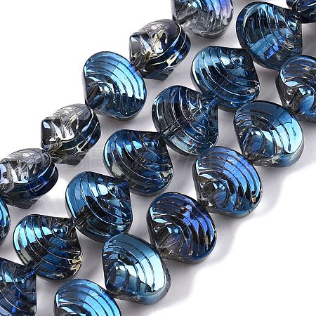 Electroplate Glass Beads Strands EGLA-T021-11G-1