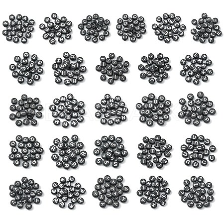 520Pcs 26 Style Opaque Acrylic Beads SACR-YW0001-51-1