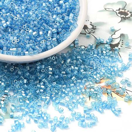 Transparent Colours Luster Glass Seed Beads SEED-S042-20B-05-1
