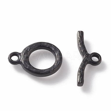 304 Stainless Steel Toggle Clasps Ion Plating(IP) STAS-K209-06B-1