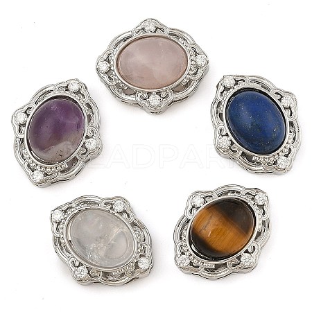 Natural Mixed Gemstone Multi-Strand Links KK-M304-04P-1