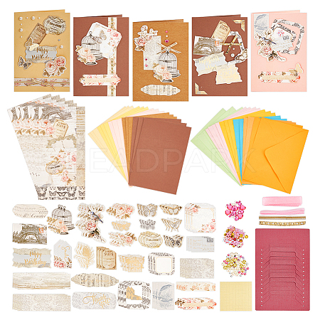 DIY Teachers' Day Theme Envelope & Card Kids Craft Kits AJEW-WH0415-62C-1