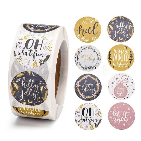 Self-Adhesive Paper Gift Tag Stickers X-DIY-E027-A-10-1