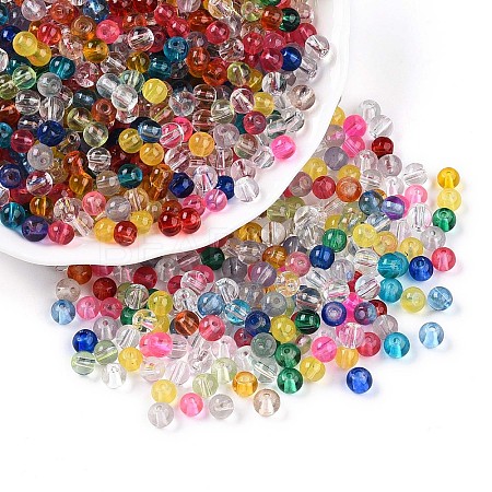 Baking Paint Transparent Glass Beads X1-DGLA-Q022-4mm-M-1