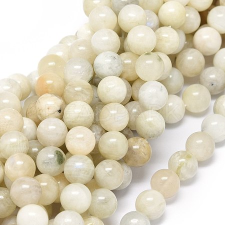 Natural Rainbow Moonstone Beads Strands G-O201A-17C-1