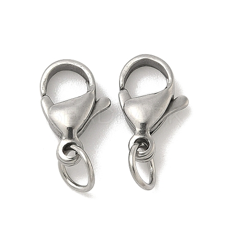 304 Stainless Steel Lobster Claw Clasps STAS-B166-01P-1