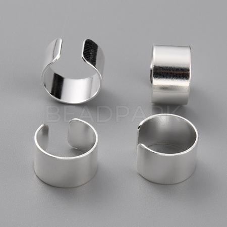 Unisex Brass Cuff Earrings EJEW-Z005-01S-1