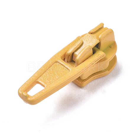 Spray Painted Alloy Replacement Zipper Sliders PALLOY-WH0067-97E-1