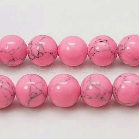 Synthetic Turquoise Beads Strands TURQ-H038-4mm-XXS08-1