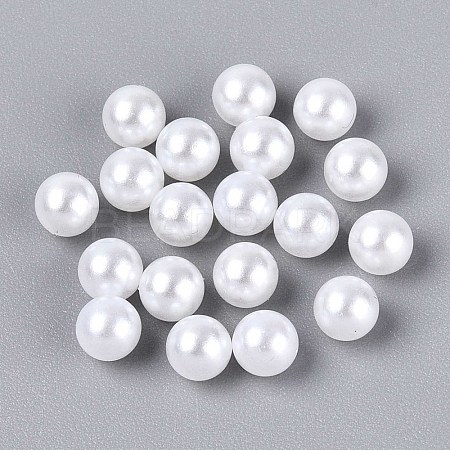 ABS Imitation Pearl Acrylic Beads OACR-S011-5mm-02-1