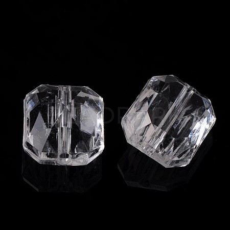 Transparent Acrylic Beads TACR-524-01-1