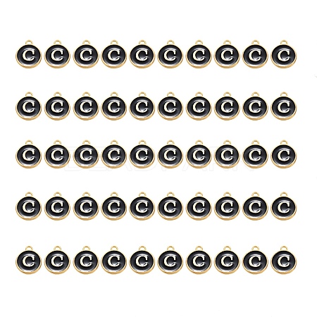 Golden Plated Alloy Charms ENAM-SZ0001-25B-C-1