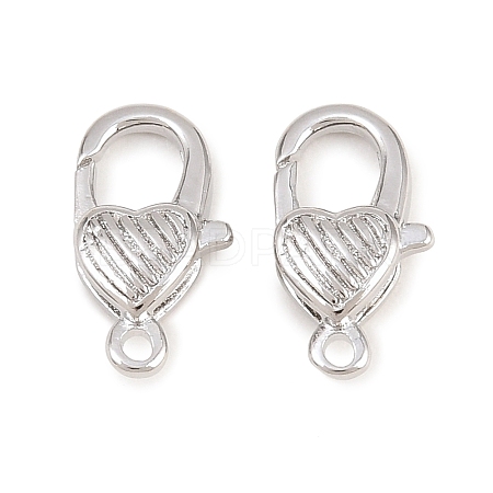 Brass Lobster Claw Clasps KK-H287-08E-P-1