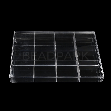 12 Grids Plastic Bead Containers with Cover CON-K002-03A-1