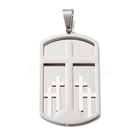 Easter 304 Stainless Steel Pendants STAS-E527-06P-1