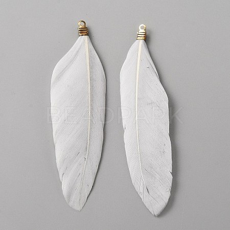Feather Big Pendants FIND-WH0143-94N-1