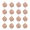 Golden Plated Alloy Enamel Charms X-ENAM-S118-07D-2