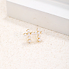 Elegant Cross Brass Stud Earrings XC2050-5